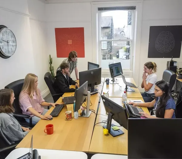 Zelst team working in the office.