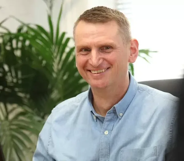 Peter Van Zelst smiling.