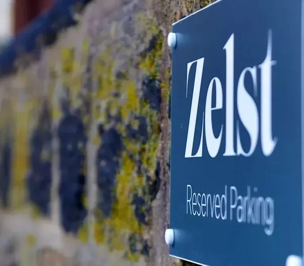 Zelst reserved parking sign.