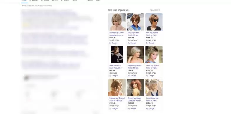 A Google Shopping Snippet on a Desktop SERP / A Google Shopping Snippet on a Desktop SERP