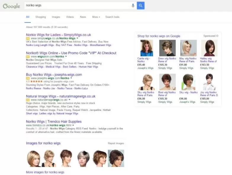 The New Google Search Ad Layout – 4 Top of Page Ads and 8 Shopping Links