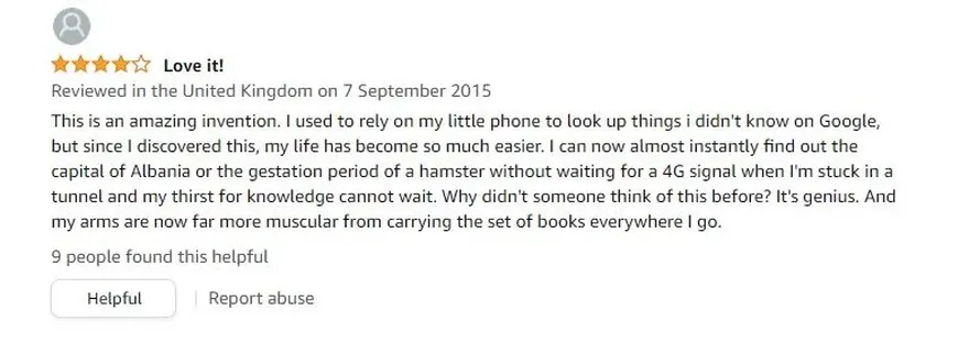 A review from Amazon.