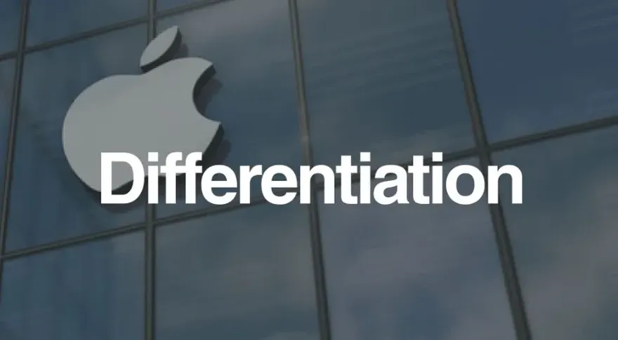 Apple differentiation.