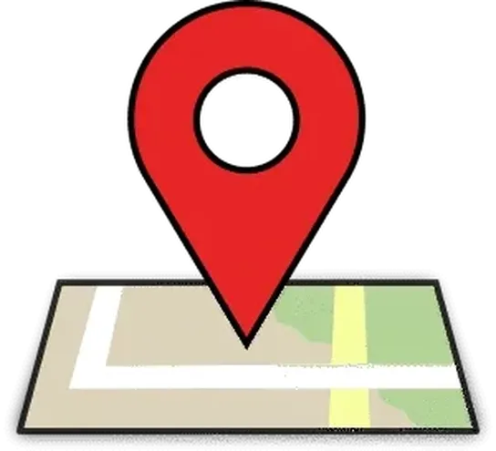 Pointer on a map.