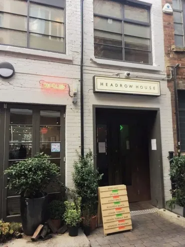 Outside of Headrow House.