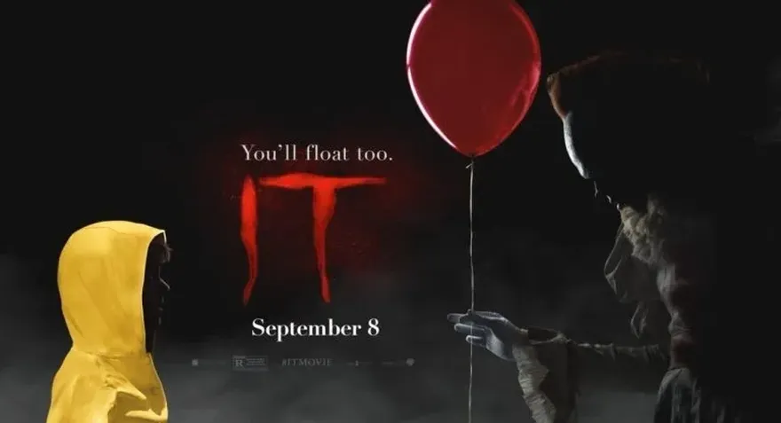 The movie cover for 'IT'.