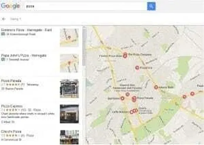Local seo map on Google.