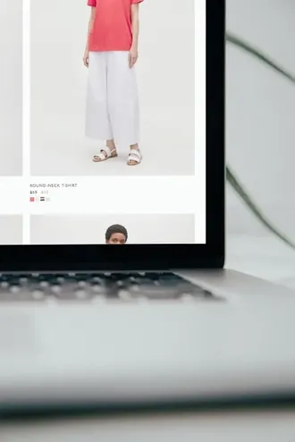 Online clothes product.