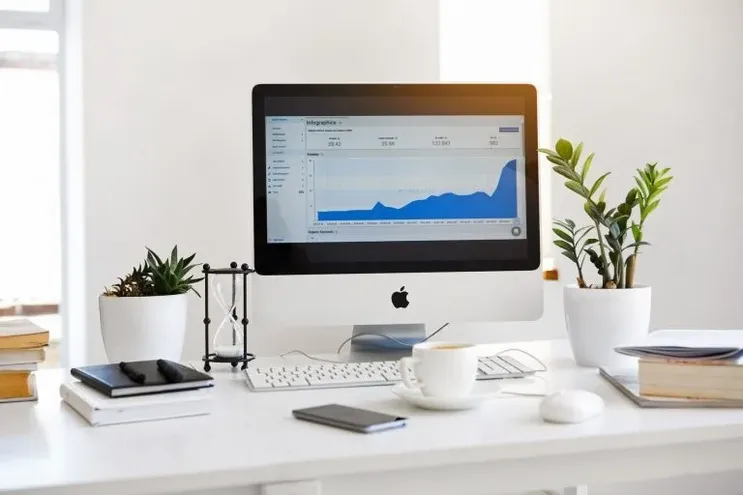 PPC Marketing stats on computer screen.