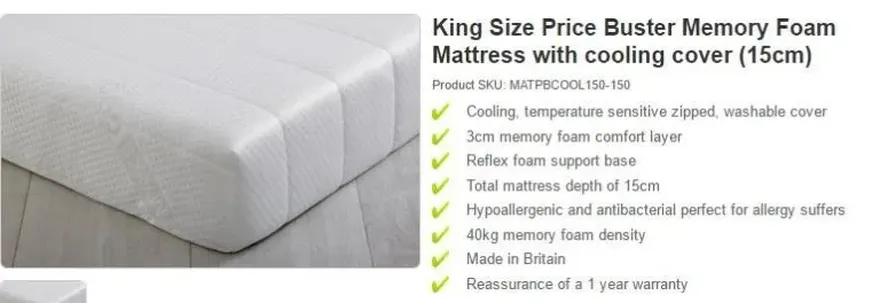 Product title mattress Google Shopping product feed.