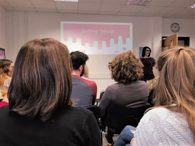 Inside a social media masterclass.