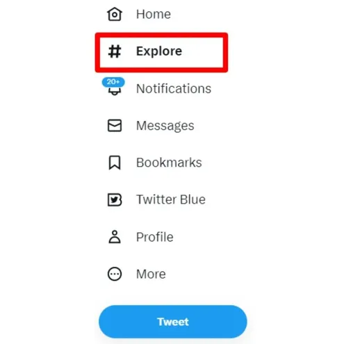 Twitter trends.