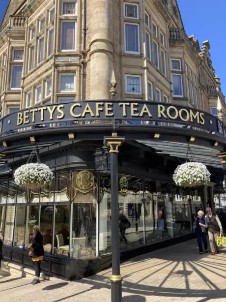 Bettys Tea Room one of the most popular lunch spots in Harrogate.